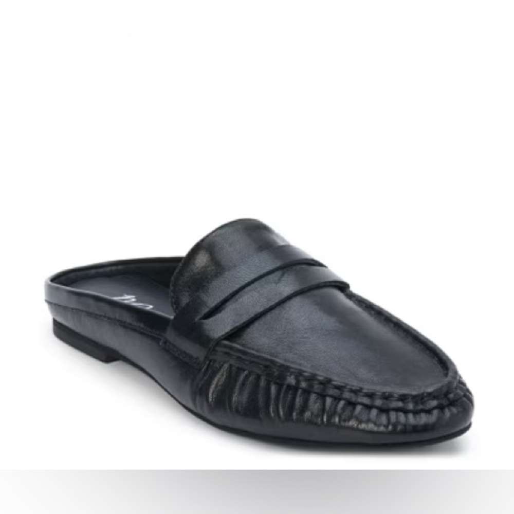 Matisse Portal Mule Black Leather Loafers 8